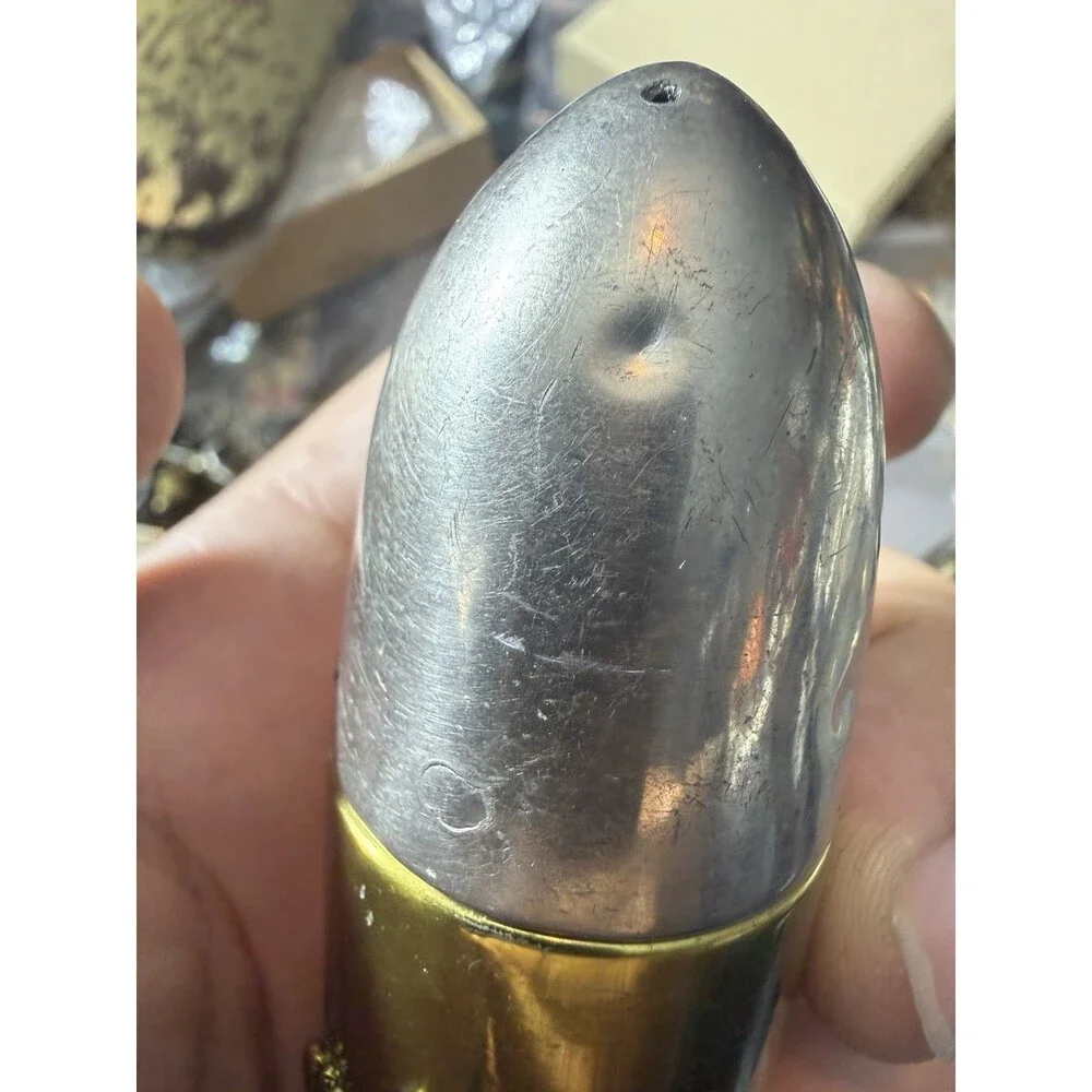 Vintage Weidlich Bros WB Mfg Co #176 Fort Benning GA Artillery Shell Pair RARE